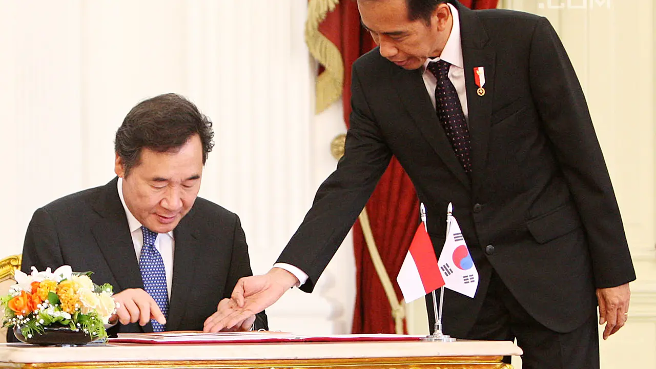 Jokowi Sambut Kehadiran Perdana Menteri Korea Selatan Lee Nak-yeon