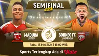 Madura United vs Borneo FC Samarinda, Rabu 15 Mei 2024. (Sumber: Dok. Vidio.com)