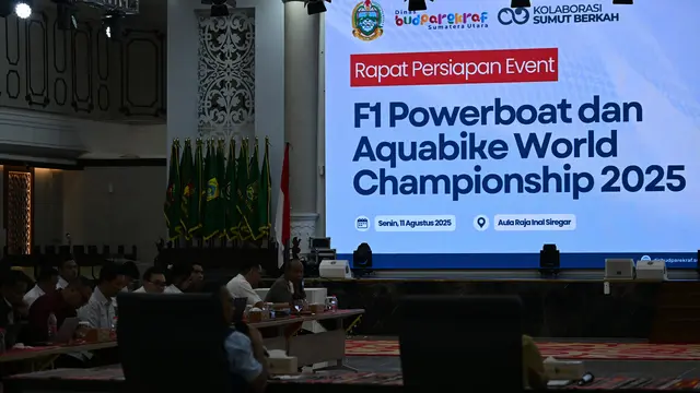 Pemprov Sumut Matangkan Persiapan Aquabike dan F1 Powerboat 2025 di Danau Toba