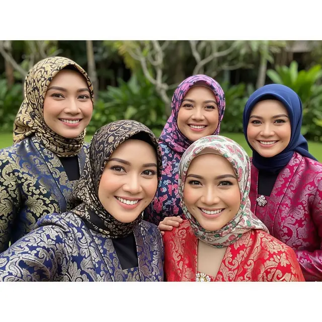Model Baju Brokat Muslim. Foto: Gemini