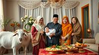 arti aqiqah ©Ilustrasi dibuat AI