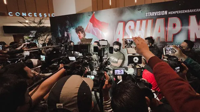 Atta Halilintar di gala premier film Ashiap Man. (Foto: Instagram @attahalilintar)