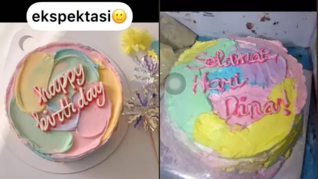 Tak Sesuai Ekspektasi, 7 Potret Bento Cake Ini Bikin Ikut Ngelus Dada. (Sumber: Tiktok/ilmiasofia_)