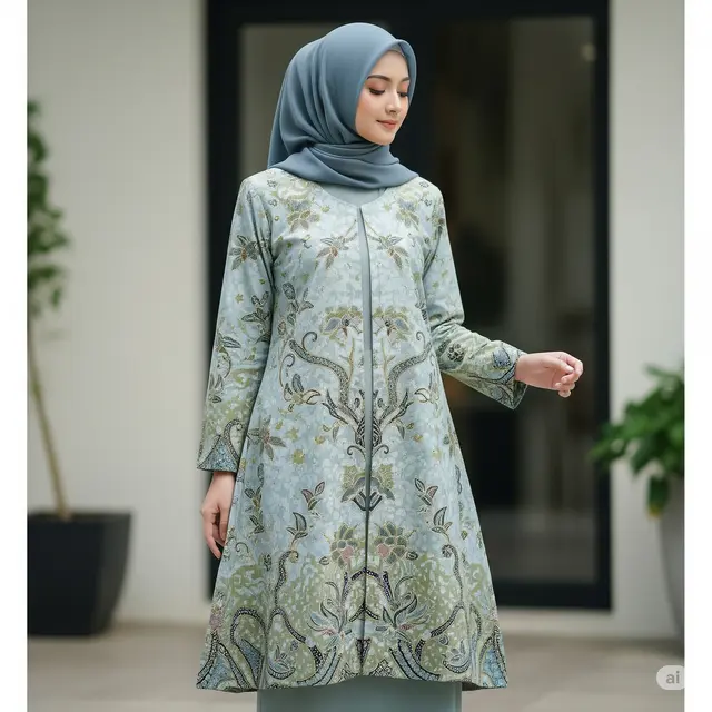 Model Baju Batik Kantor
