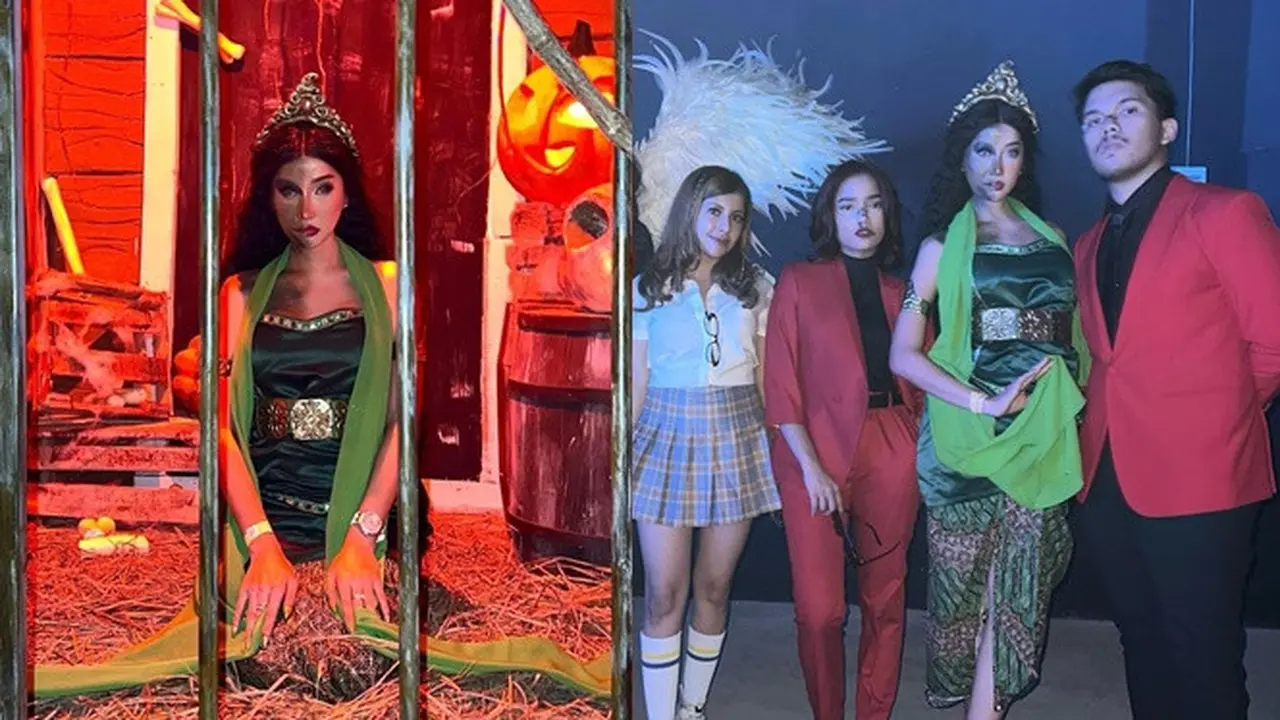 6 Potret Lucinta Luna Cosplay Jadi Badarawuhi di Pesta Halloween, Tampil All Out