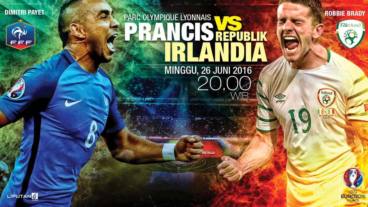 Prediksi Prancis vs Republik Irlandia