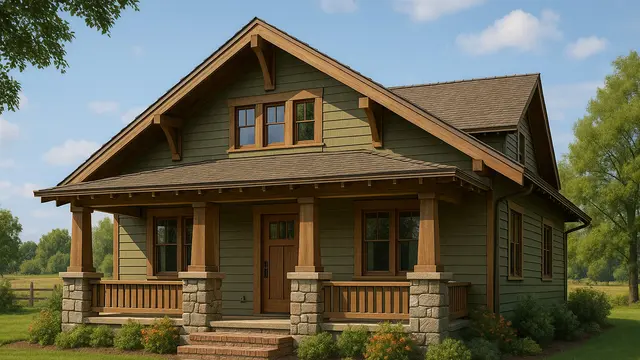 Model Rumah Amerika Klasik di Desa