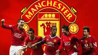 Manchester United - Cristiano Ronaldo, Angel di Maria, Memphis Depay, Gerard Pique, Ruud van Nistelrooy (Bola.com/Adreanus Titus)