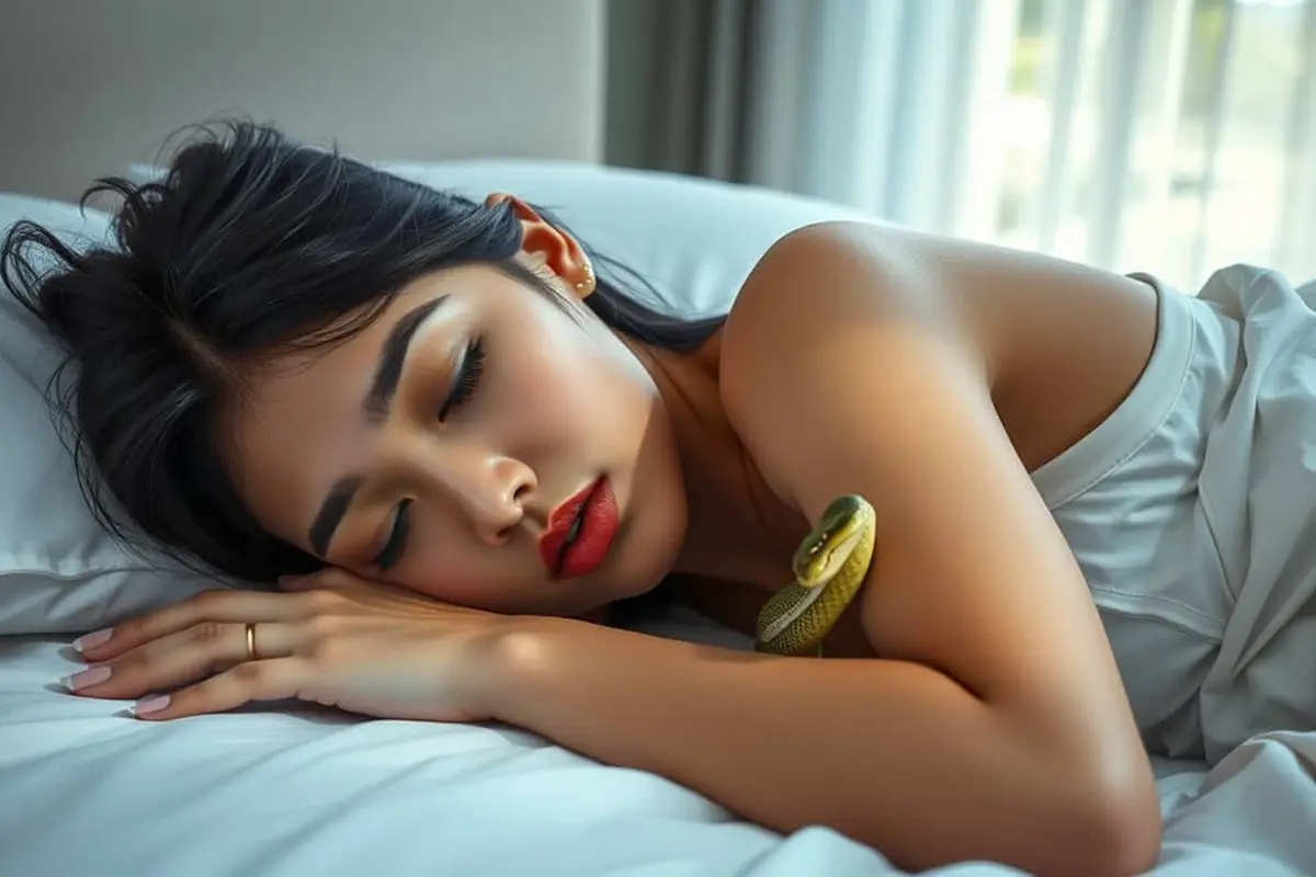 mimpi di gigit ular di tangan
