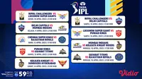 Jadwal Indian Premier League 2023 Live Vidio, 10-16 April 2023 :  Royal Challengers Vs Lucknow Super Giants