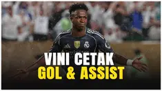 Vinicius Junior tampil gemilang dengan mencetak satu gol dan satu assist saat Real Madrid berhasil mengalahkan RB Salzburg.