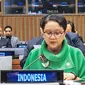 Menteri Luar Negeri Republik Indonesia Retno Marsudi saat menghadiri Pertemuan Tingkat Menteri ke-41 Kelompok 77 (Kemlu.go.id)