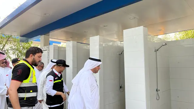 Persiapan menyambut puncak haji di Arafah. (FOTO: MCH PPIH ARAB SAUDI 2023)