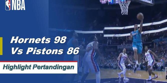 Cuplikan Hasil Pertandingan NBA : Hornets 98 vs Pistons 86