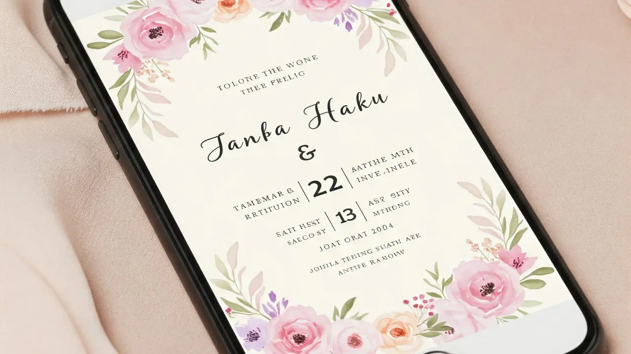6 Contoh Desain Undangan Pernikahan Digital yang Keren dan Kekinian