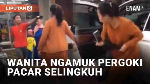 VIDEO: Pergoki Pacar Selingkuh, Wanita di Bantaeng Seret Terduga Selingkuhan