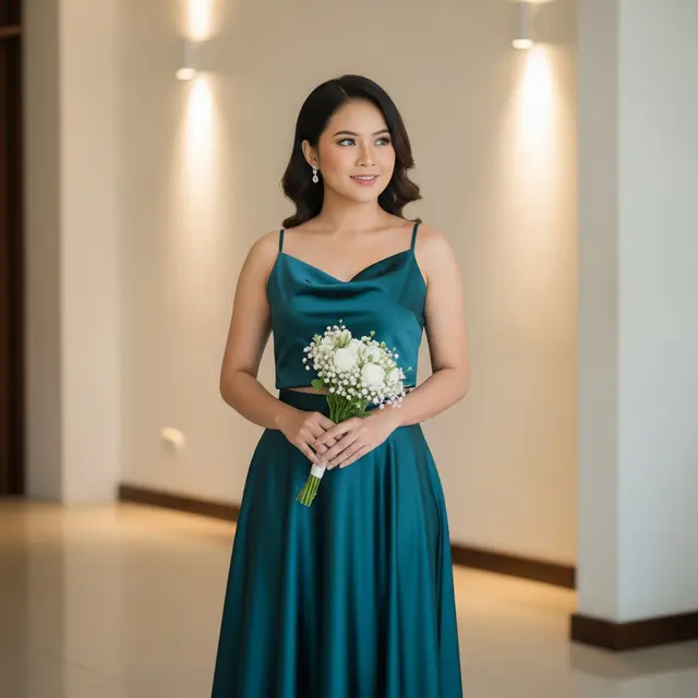 Model Baju Bridesmaid Rok dan Atasan Simpel (Gemini AI)