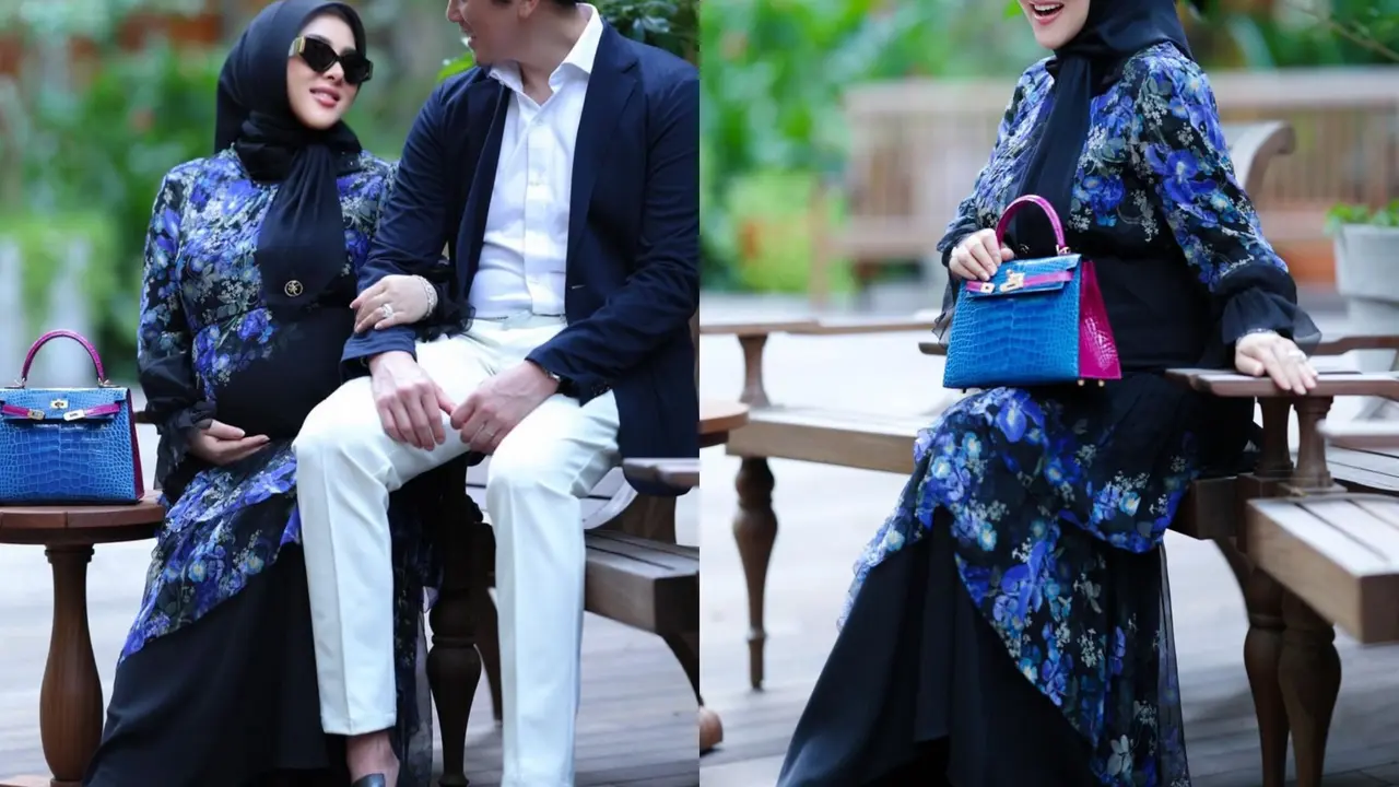 Gaya Bumil Mahal ala Syahrini dengan Tas Milyaran, Tampilan Pantofel Ketatnya Jadi Sorotan