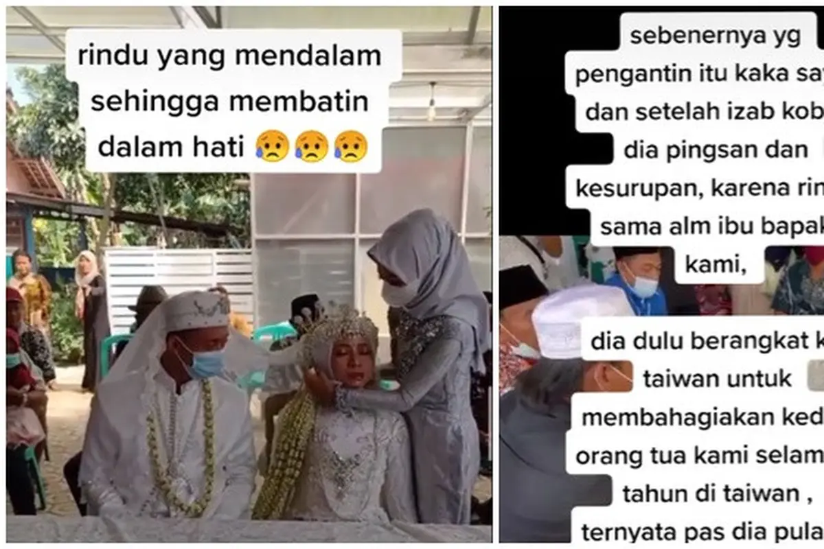 Rindu Orang Tua yang Sudah Wafat, Mempelai Wanita Ini Pingsan Usai Ijab Kabul