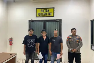 Pelaku penipuan seleksi akpol di Pati. (istimewa)