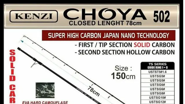 Joran pancing Kenzi Choya 502