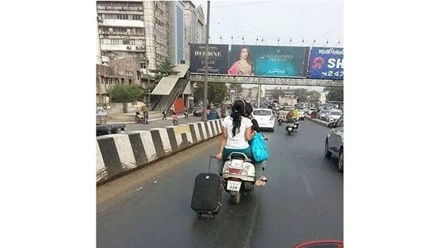 Motor bawa barang (Sumber: Instagram/recehtapisayang)
