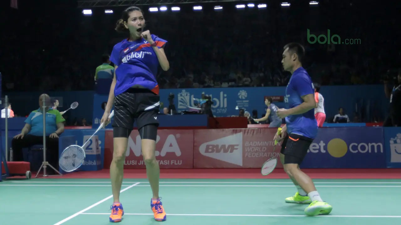 Indonesia Open 2018, Bola.com, Gloria/Hafiz Faizal