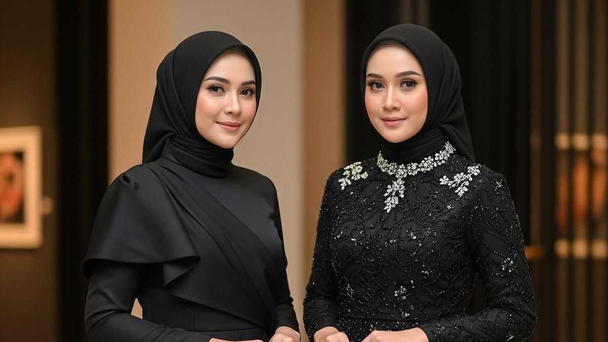 12 Inspirasi Dress Hitam Berlayer yang Bikin Penampilan Makin Anggun dan Elegan