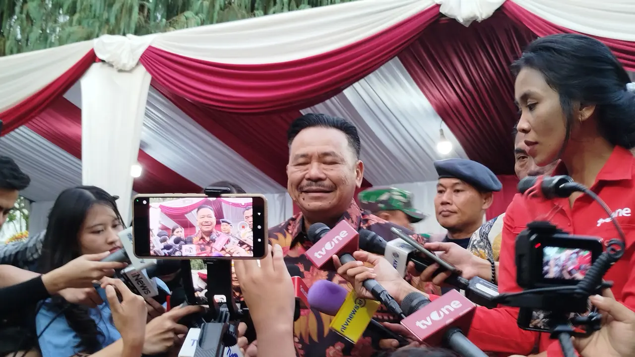 Ketua Perhimpunan Advokat Indonesia, Otto Hasibuan saat ditemui di Padepokan Garda Yaksa Hambalang pada Kamis (17/10/2024).