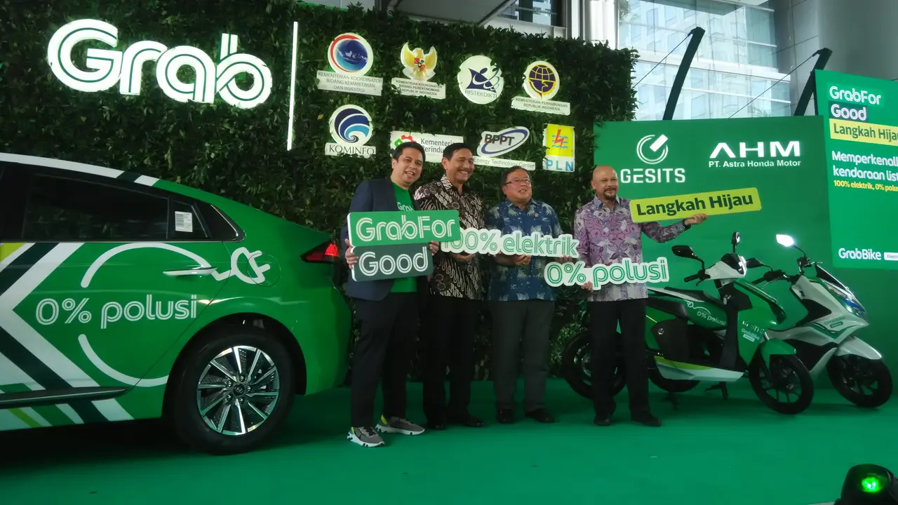 Grab Luncurkan Uji Coba Kendaraan Listrik