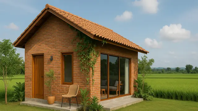 7 Gambar Rumah Sederhana Tepi Sawah yang Modern dan Estetik