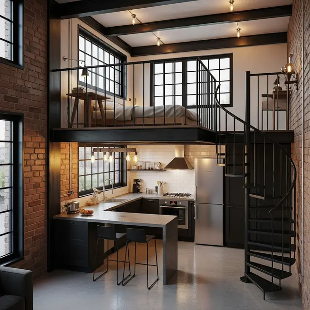 9 Model Rumah Kecil dengan Mezzanine dan Dapur Terbuka, Solusi Lahan Terbatas