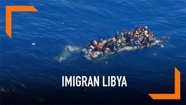 Penjaga pantai Jerman merilis video yang memperlihatkan sebuah kapal yang dipenuhi Imigran dari Libya tenggelam. Imigran kapal tenggelam berhasil diselamatkan oleh pihak Libya.