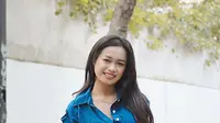 Ulfi Damayanti lebih percaya diri ketika menjadi model. Itu terlihat dirinya sangat pintar menggerak tubuhnya ketika berfoto. (Liputan6.com/ulfidmy)