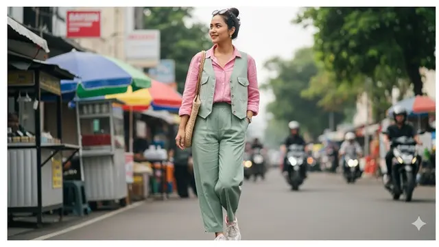 6 Trik Modis Memadukan Outfit Pink dan Hijau, Bikin Look Makin Segar