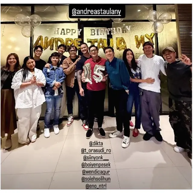 6 Potret Kejutan Ultah Andre Taulany ke-51, dari Anak hingga Sahabat Artis