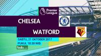Premier League 2017-2018 Chelsea Vs Watford (Bola.com/Adreanus Titus)