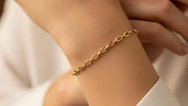Gelang Rantai Tipis Model Cable Link