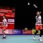 Pebulu tangkis ganda putra Indonesia Bagas Maulana/Muhammad Shohibul Fikri harus puas menjadi runner up Thailand Open 2023 setelah kalah dari pasangan China Liang Wei Keng/Wang Chang&nbsp;10-21 dan 15-21 pada pertandingan final di Stadion Huamark, Bangkok, Minggu (4/6/2023). Bagas/Fikri kalah 10-21 dan 15-21. (foto: PBSI)