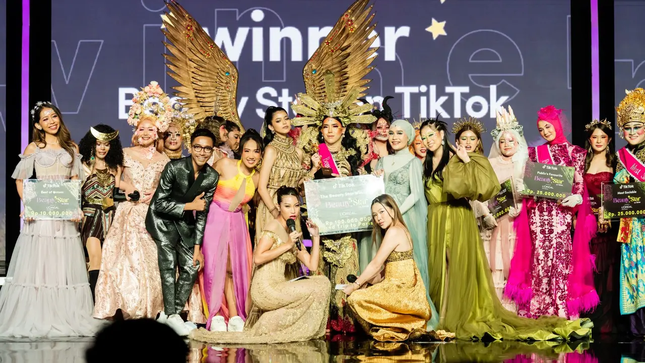 15 Finalis Kreator Kecantikan Tampil Memukau di Malam Puncak Beauty Star on TikTok