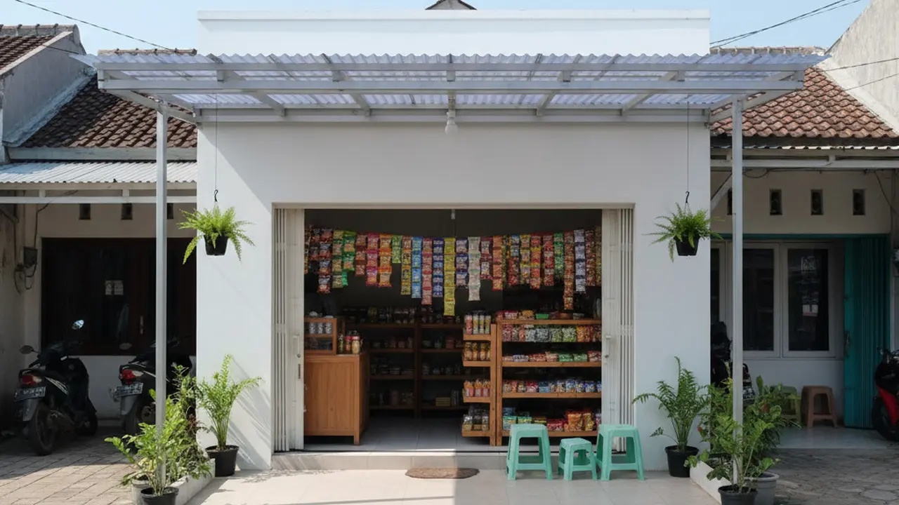 7 Desain Warung Sembako Anti Panas, Inspirasi Toko Kecil yang Tetap Adem dan Rapi