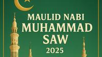Poster Maulid Nabi Muhammad 2025 (Foto: ChatGPT)