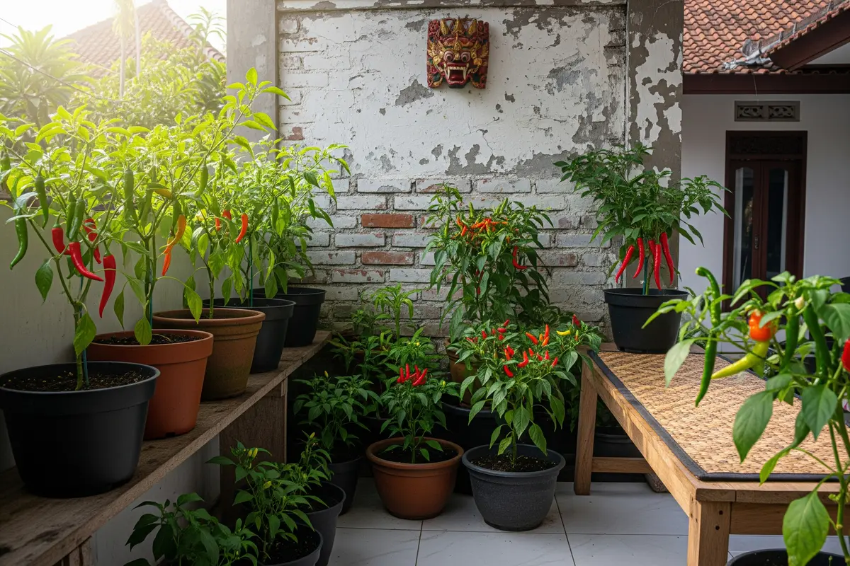9 Ide Kebun Sayur dalam Pot di Teras Rumah untuk Cabai, Solusi Praktis Panen Segar