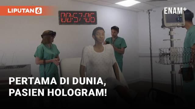 Teknologi hasilkan terobosan luar biasa di dunia kedokteran. Universitas Rumah Sakit Cambridge di Inggris hadirkan pasien berbentuk hologram yang tampak nyata seperti manusia.