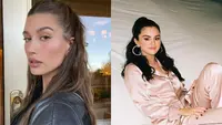 Serupa tapi tak sama, banyak orang menyebut Hailey Bieber kerap mengikuti gaya rambut Selena Gomez [@haileybieber - @selenagomez]