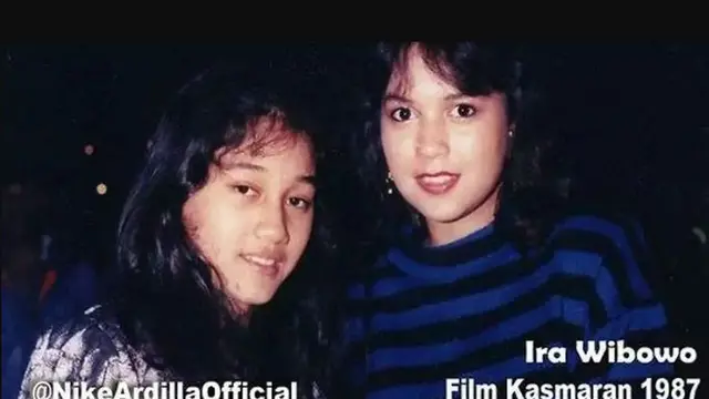 Nike Ardilla bersama rekan artis (Instagram/@NikeArdillaOfficial)