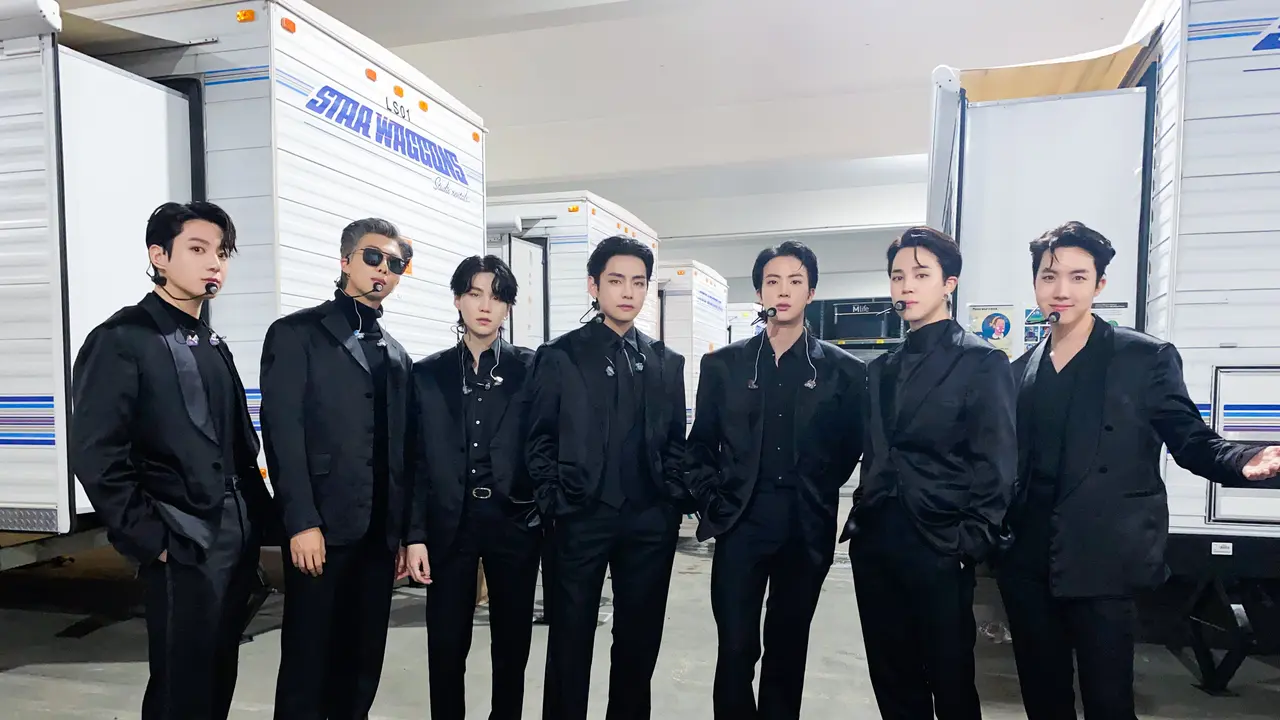 BTS di Grammy Awards 2022. (Twitter/ bts_bighit)