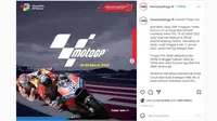 Tiket MotoGP Indonesia Grand Prix bisa dipesan (@themandalikagp/Instagram)