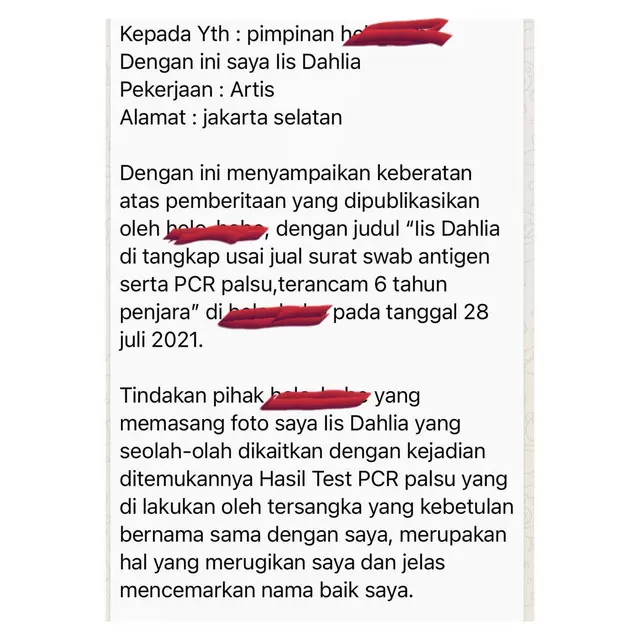 Unggahan Iis Dahlia. (Foto: Instagram @isdadahlia)