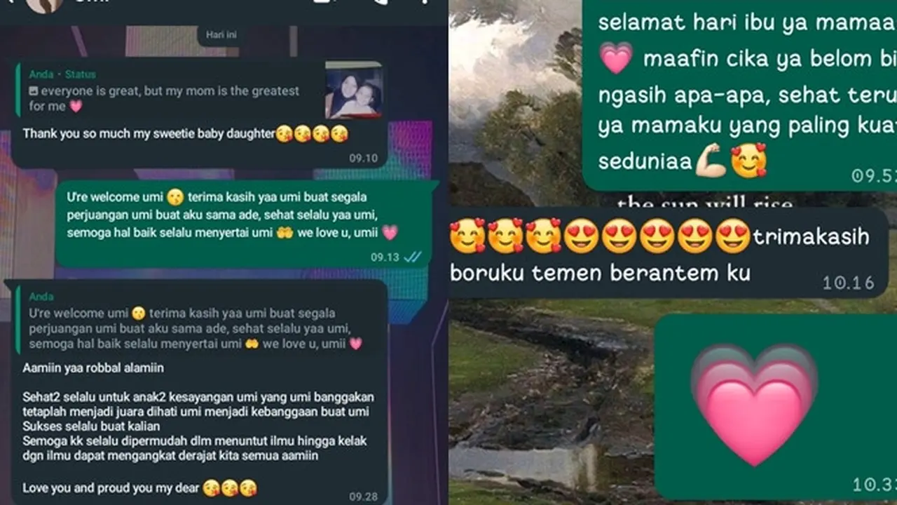 6 Chat Balasan Ibu Dapat Ucapan Selamat Hari Ibu dari Anak Ini Bikin Tersentuh